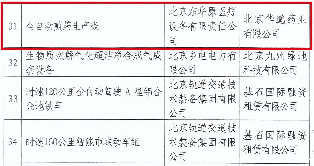 中关村首台(套)重大技术装备试验、示范项目 中关村首台(套)重大技术装备试验、示范项目